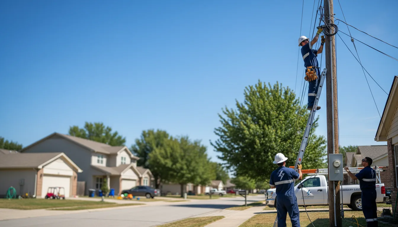 Residential electrician providing installation services in Iron City, GA